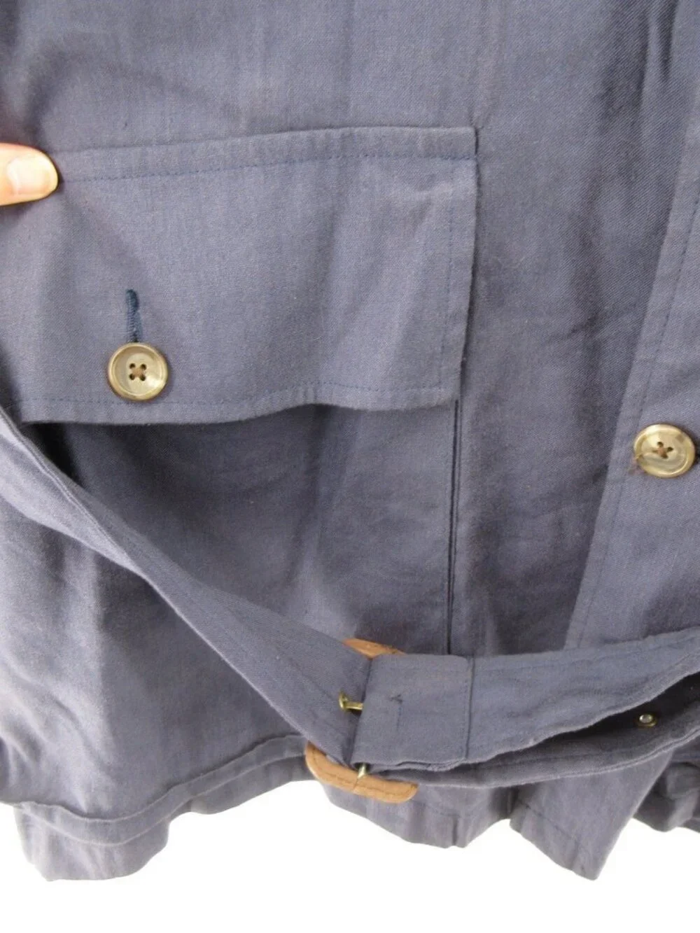 VTG Polo Ralph Lauren Jacket XL Linen Safari Coat Field Belted 90s